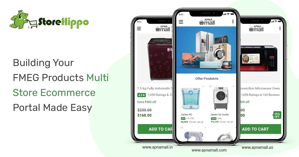 How to build a multi-store ecommerce portal to sell FMEG products | StoreHippo