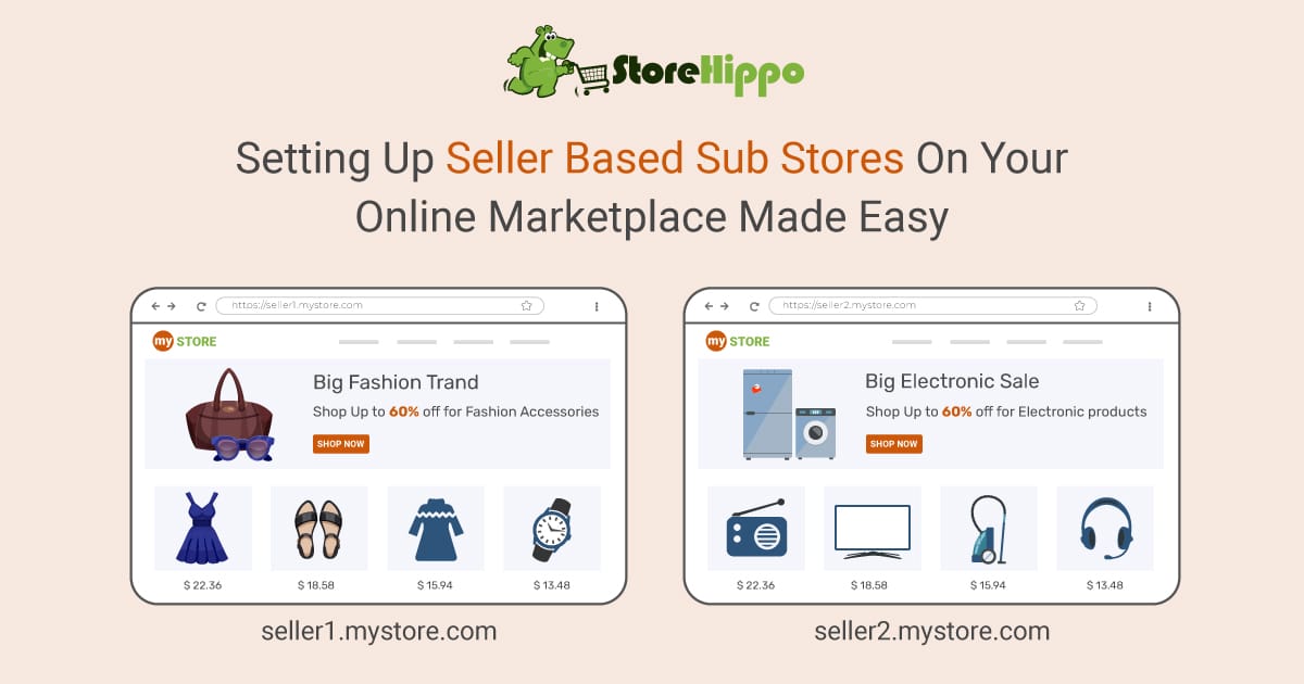 How to set-up seller-based sub stores on your multi vendor marketplace || StoreHippo