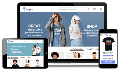 Build An Online Store to Sell Custom T shirt StoreHippo