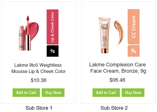 Create multiple sub-stores for selling cosmetics online using StoreHippo ecommerce platform.