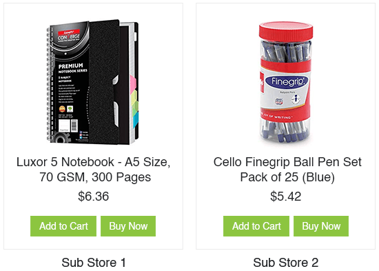 Create multiple sub-stores for stationery online business using StoreHippo ecommerce platform.