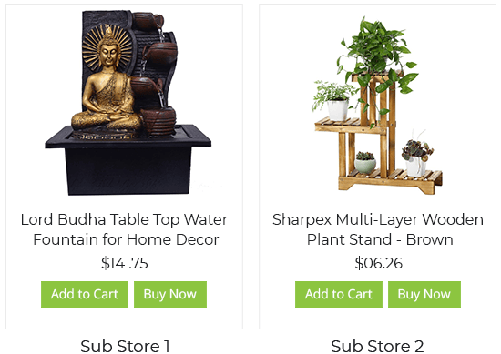 Create multiple sub-stores for selling home decor online using StoreHippo ecommerce platform.