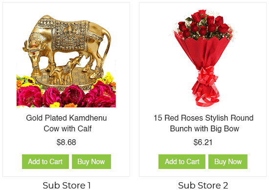 Create multiple sub-stores for selling gifts and flowers online using StoreHippo ecommerce platform.