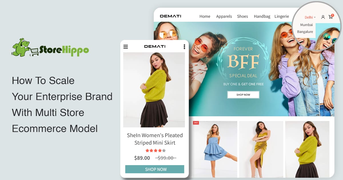 7 Tested Tricks To Scale Your Enterprise Brand With Multi Store Ecommerce Model | StoreHippo