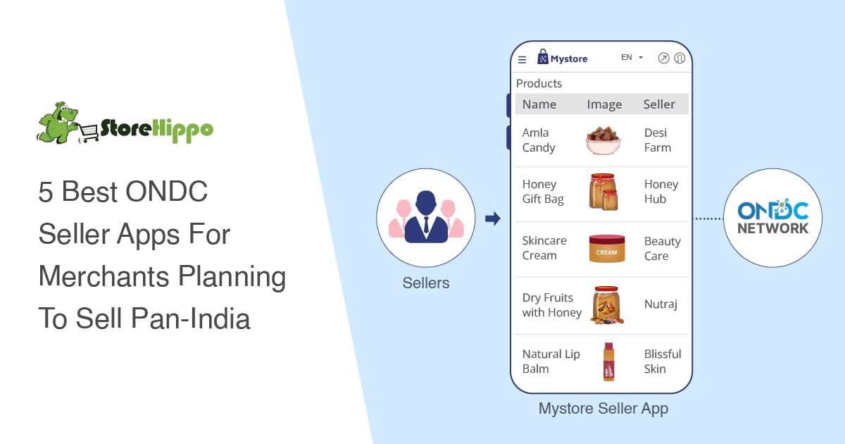 Top 5 ONDC Network Sellers Apps For Indian Sellers | StoreHippo