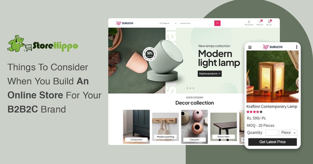 10 things to consider when you build an online store for your B2B2C brand