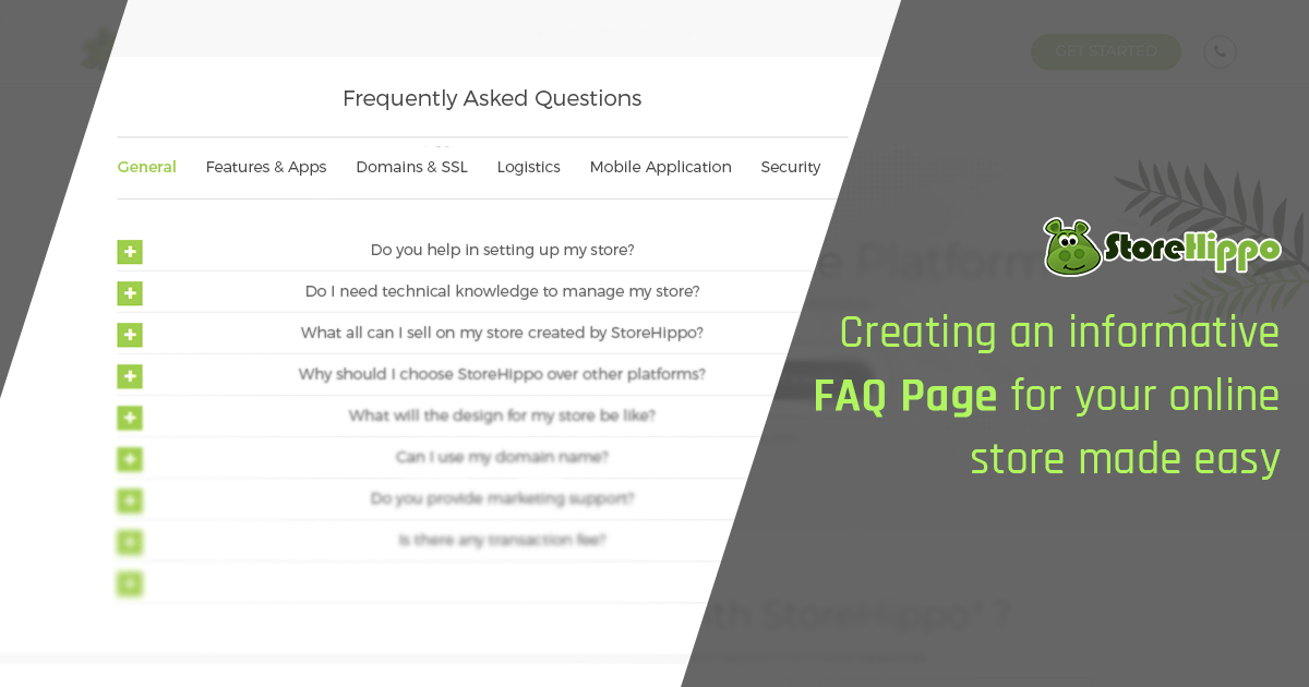 Tips to create FAQ page for ecommerce website|Storehippo