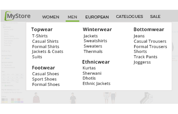 Product management software of StoreHippo powered apparel website showing multi tier categories.